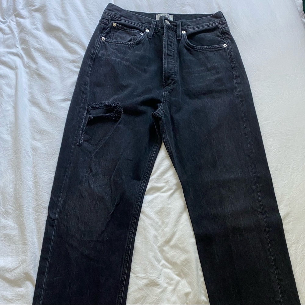 Agolde 90s mid rise in serpent size 27